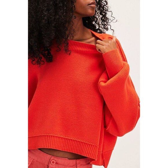 Free People Orange Sweater - Picture 2 of 9